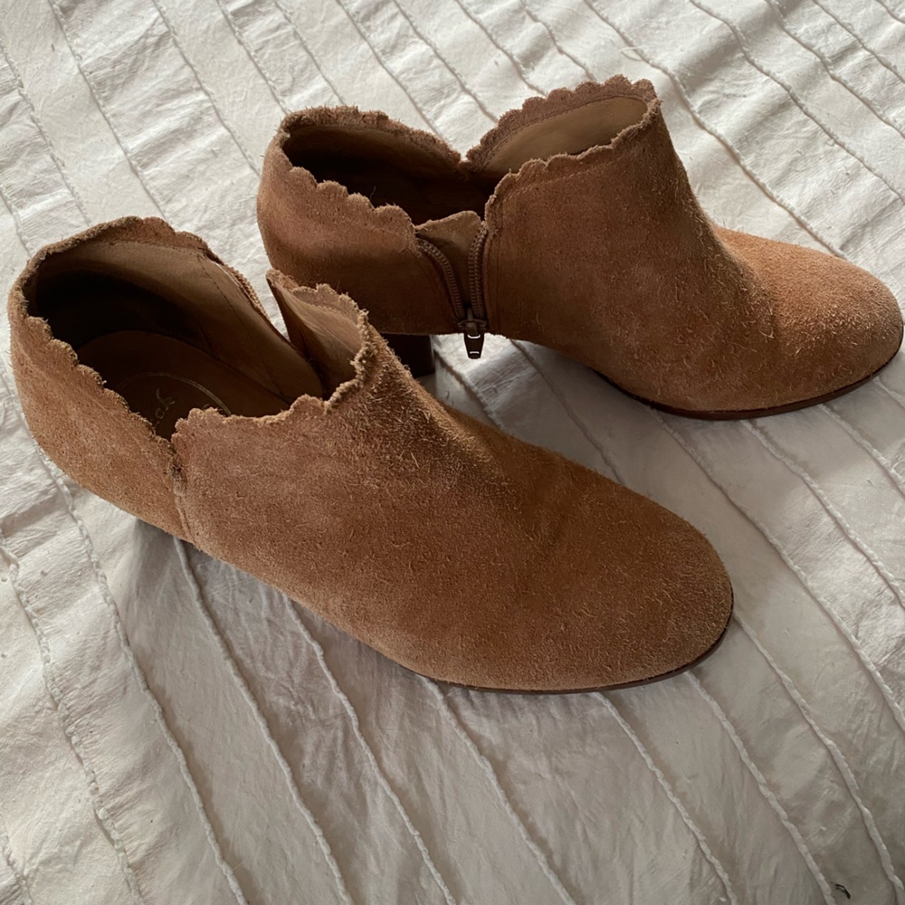 Jack Rogers Women's Tan Suede Ankle Boots